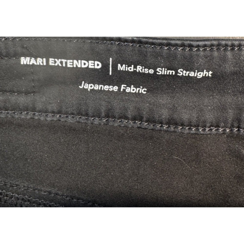 AG Adriano Goldschmied Mari Black Coated‎ Jeans Women 30 Japanese Fabric US Made - Picture 5 of 11